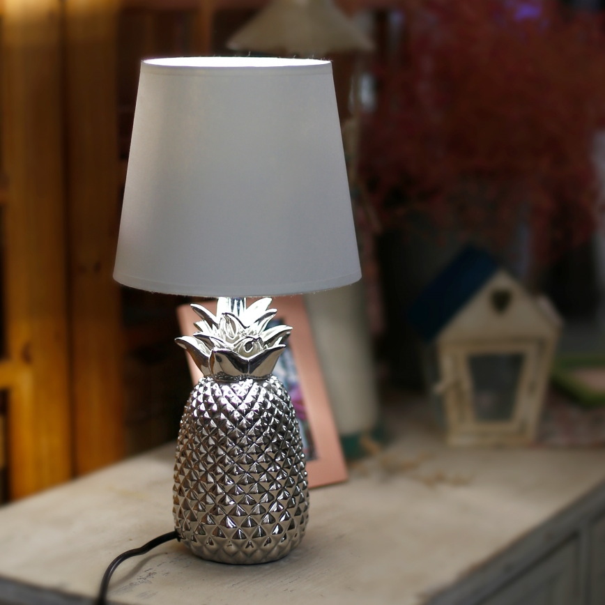 Aigostar - Stolní lampa 1xE14/40W/230V lesklý chrom