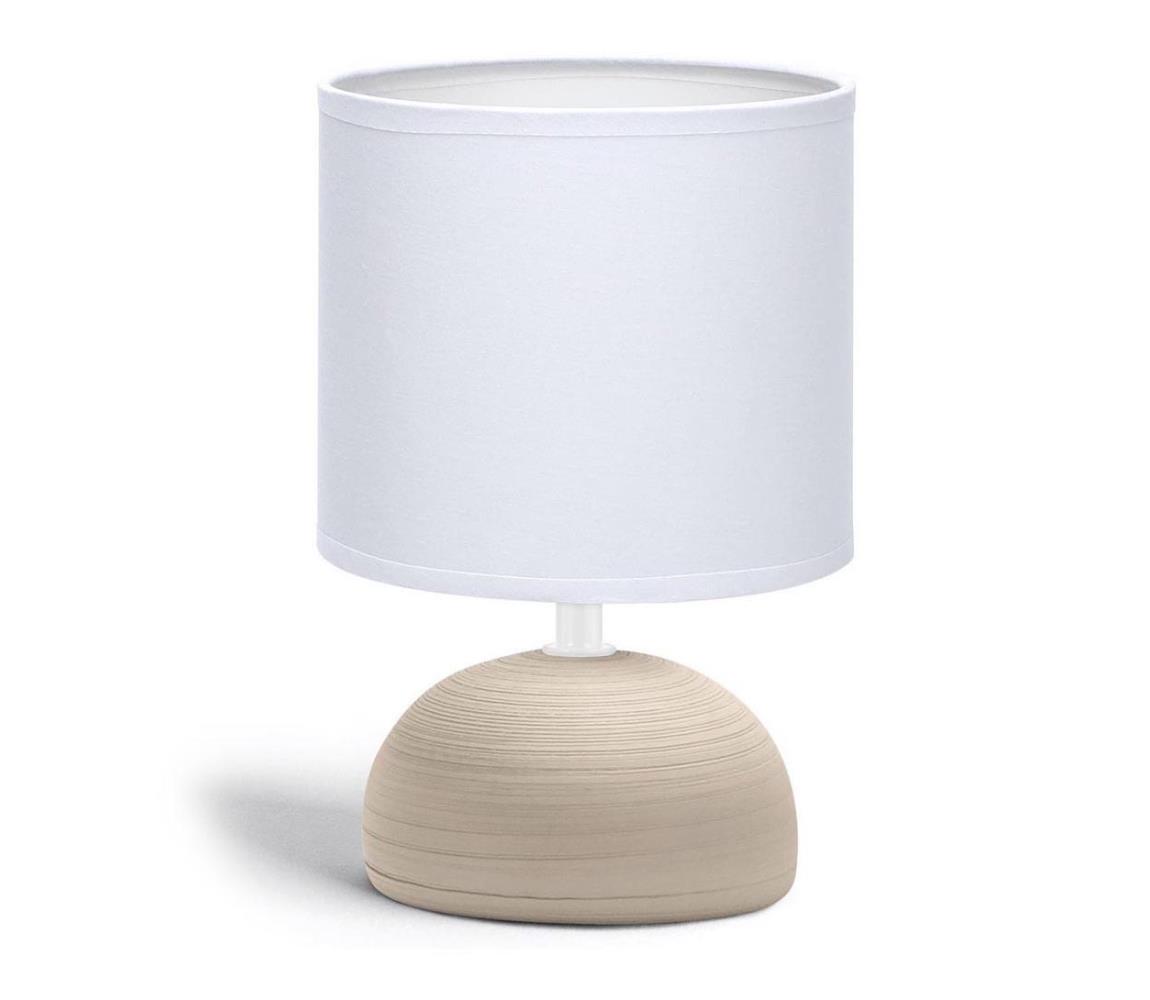 Aigostar Aigostar - Stolní lampa 1xE14/40W/230V hnědá/bílá AI0164