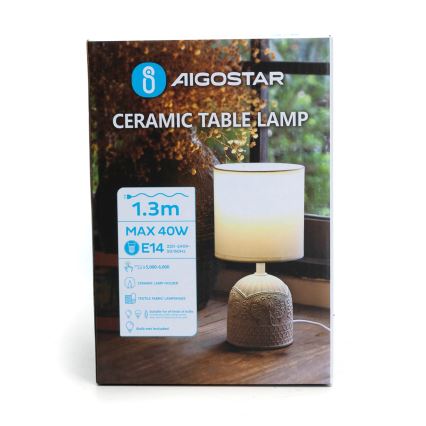 Aigostar - Stolní lampa 1xE14/40W/230V
