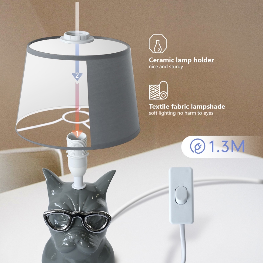 Aigostar - Stolní lampa 1xE14/40W/230V