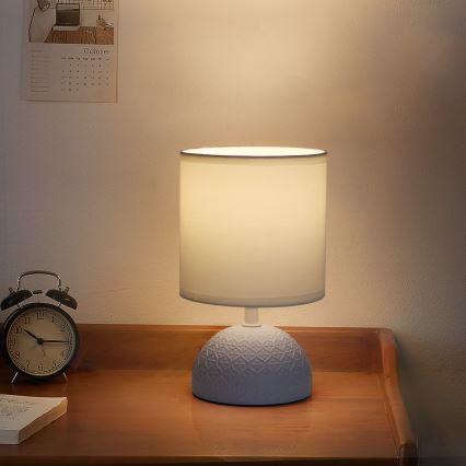 Aigostar - Stolní lampa 1xE14/40W/230V modrá/bílá