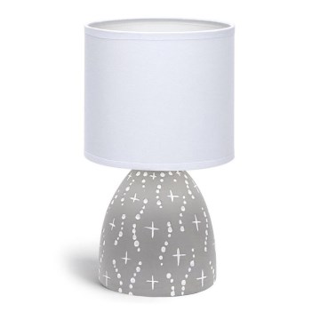 Aigostar - Stolní lampa 1xE14/40W/230V šedá/bílá