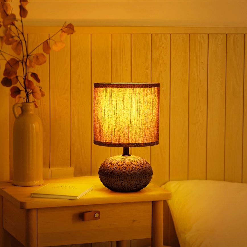 Aigostar - Stolní lampa 1xE14/40W/230V šedá