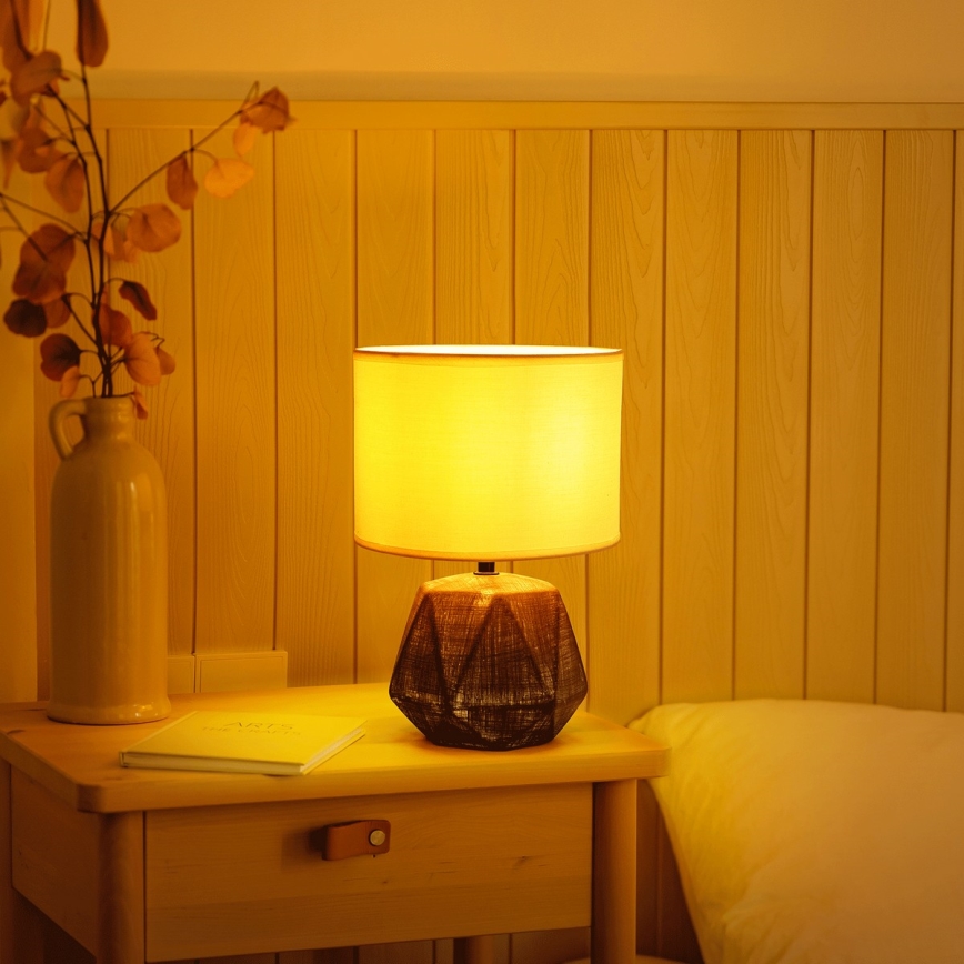 Aigostar - Stolní lampa 1xE14/40W/230V šedá