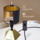 Aigostar - Stolní lampa 1xE14/40W/230V zlatá/černá
