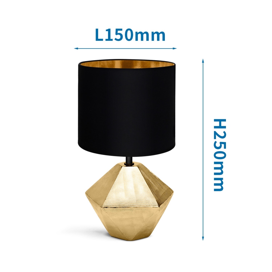 Aigostar - Stolní lampa 1xE14/40W/230V zlatá/černá