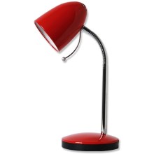 Aigostar - Stolní lampa 1xE27/36W/230V červená/chrom