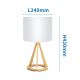 Aigostar - Stolní lampa 1xE27/60W/230V borovice