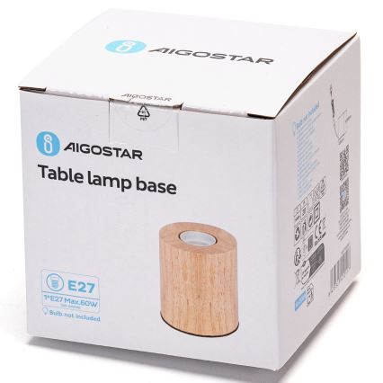 Aigostar - Stolní lampa 1xE27/60W/230V kaučukovník