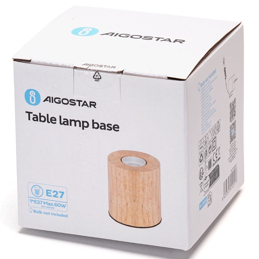 Aigostar - Stolní lampa 1xE27/60W/230V kaučukovník