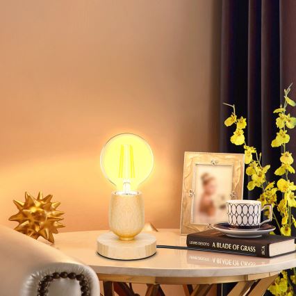 Aigostar - Stolní lampa 1xE27/60W/230V kaučukovník
