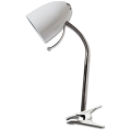 Aigostar -  Stolní lampa s klipem 1xE27/11W/230V bílá/chrom