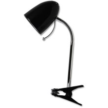 Aigostar -  Stolní lampa s klipem 1xE27/11W/230V černá/chrom