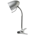 Aigostar -  Stolní lampa s klipem 1xE27/11W/230V stříbrná/chrom