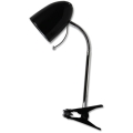 Aigostar -  Stolní lampa s klipem 1xE27/36W/230V černá/chrom