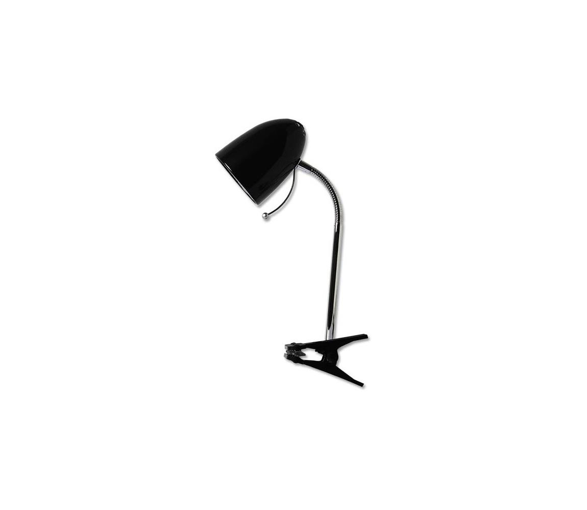 Aigostar Aigostar - Stolní lampa s klipem 1xE27/36W/230V černá/chrom AI0354