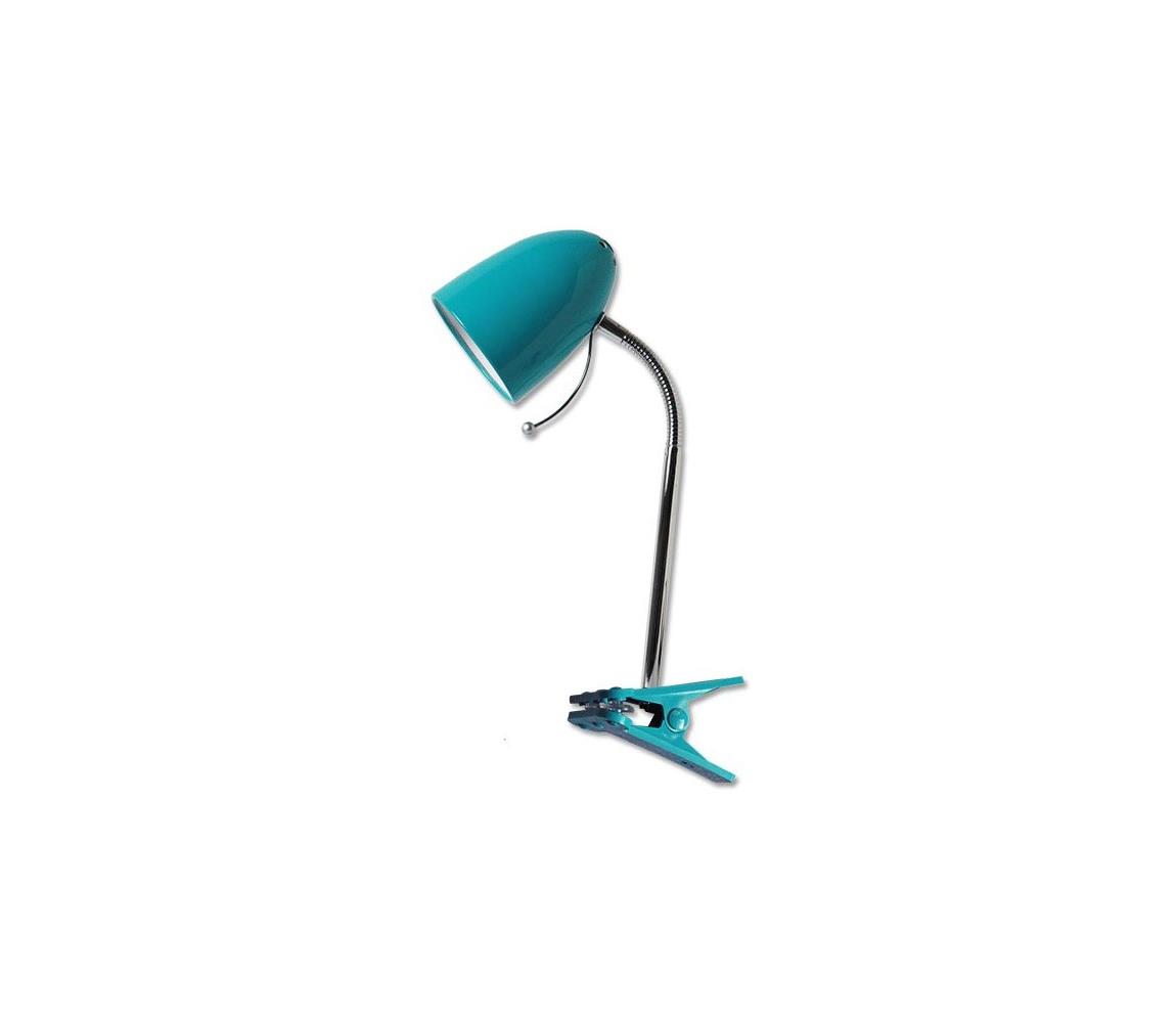 Aigostar Aigostar - Stolní lampa s klipem 1xE27/36W/230V modrá/chrom AI0351