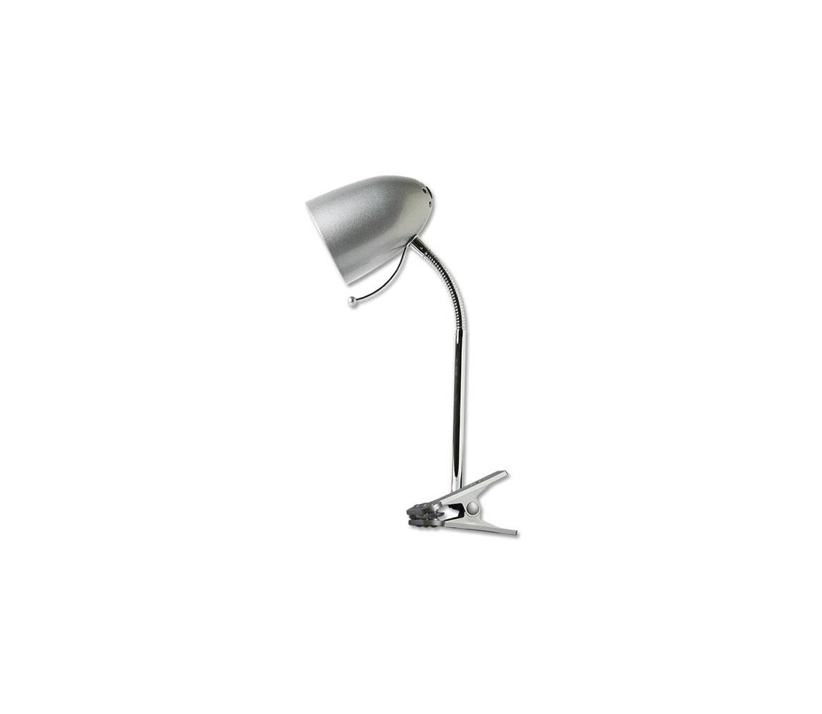 Aigostar Aigostar - Stolní lampa s klipem 1xE27/36W/230V stříbrná/chrom AI0352