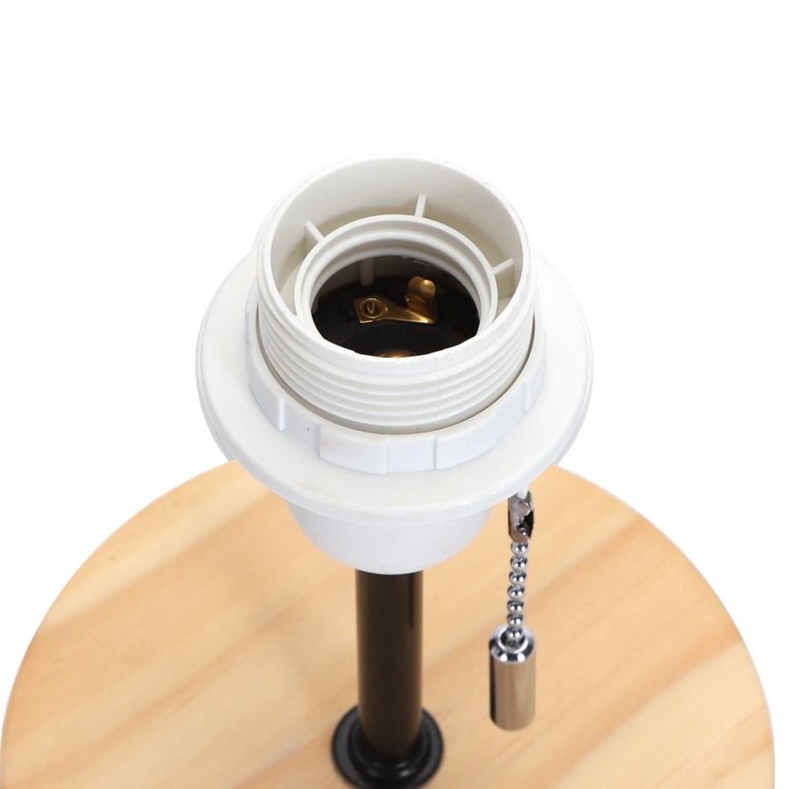 Aigostar - Stolní lampa s USB portem 1xE27/40W/230V béžová