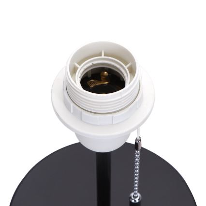 Aigostar - Stolní lampa s USB portem 1xE27/40W/230V černá