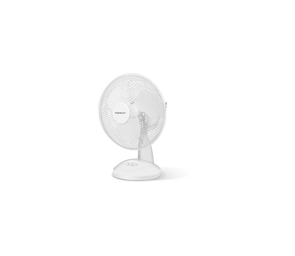 Aigostar Aigostar - Stolní ventilátor 22W/230V 27 cm bílá AI0282