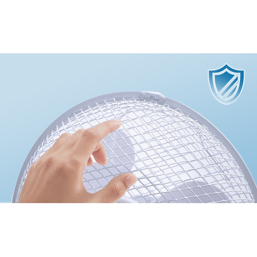 Aigostar - Stolní ventilátor 22W/230V 27 cm bílá