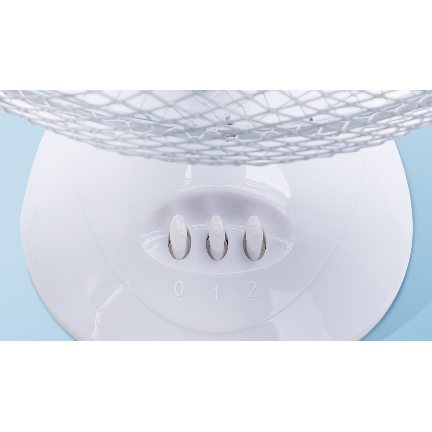 Aigostar - Stolní ventilátor 22W/230V 27 cm bílá