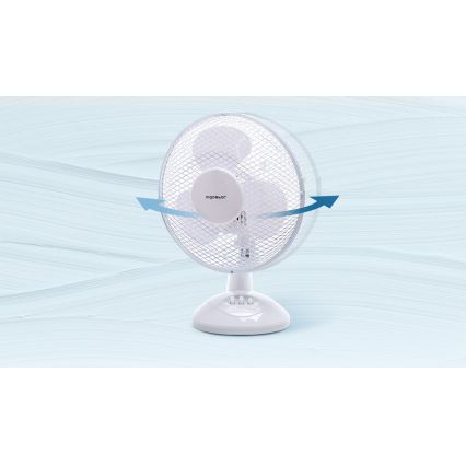 Aigostar - Stolní ventilátor 22W/230V 27 cm bílá