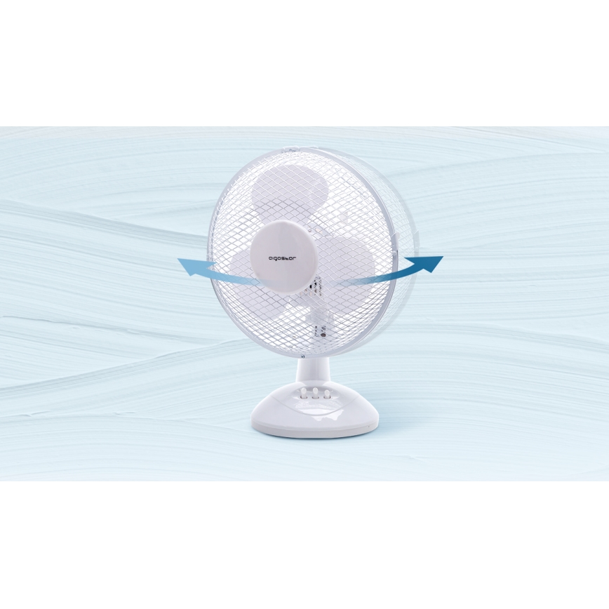 Aigostar - Stolní ventilátor 22W/230V 27 cm bílá