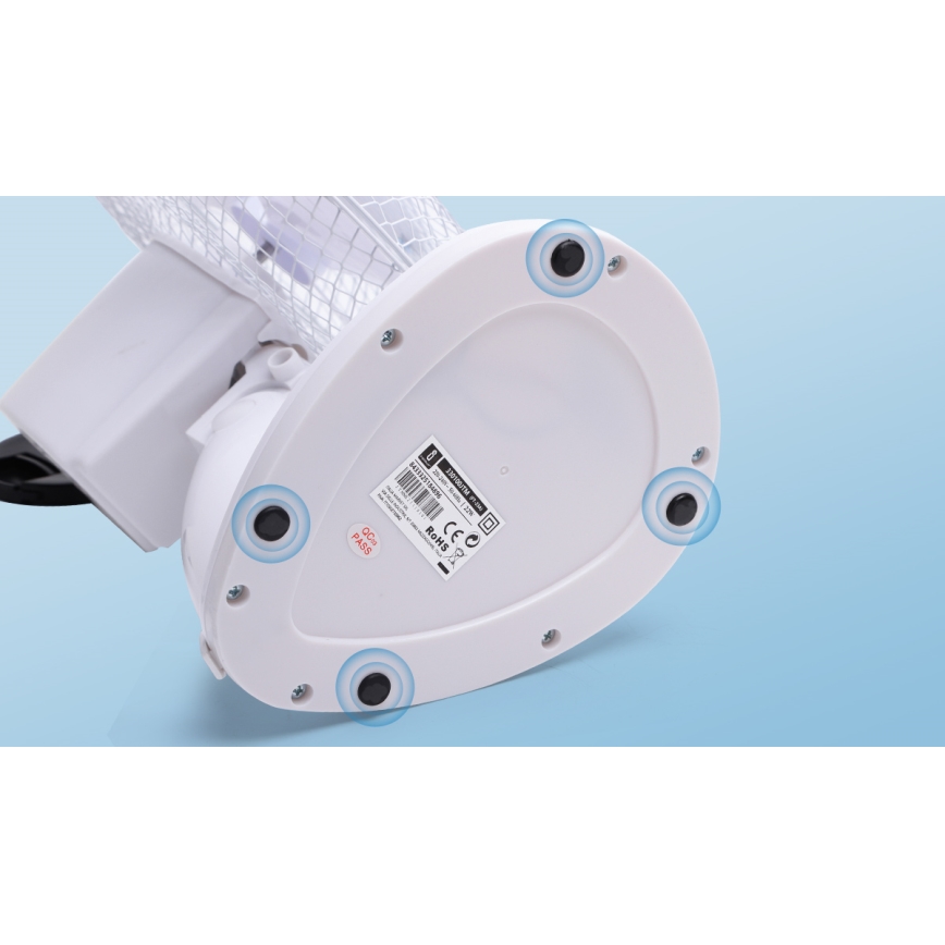 Aigostar - Stolní ventilátor 22W/230V 27 cm bílá