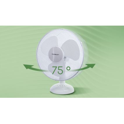 Aigostar - Stolní ventilátor 40W/230V bílá