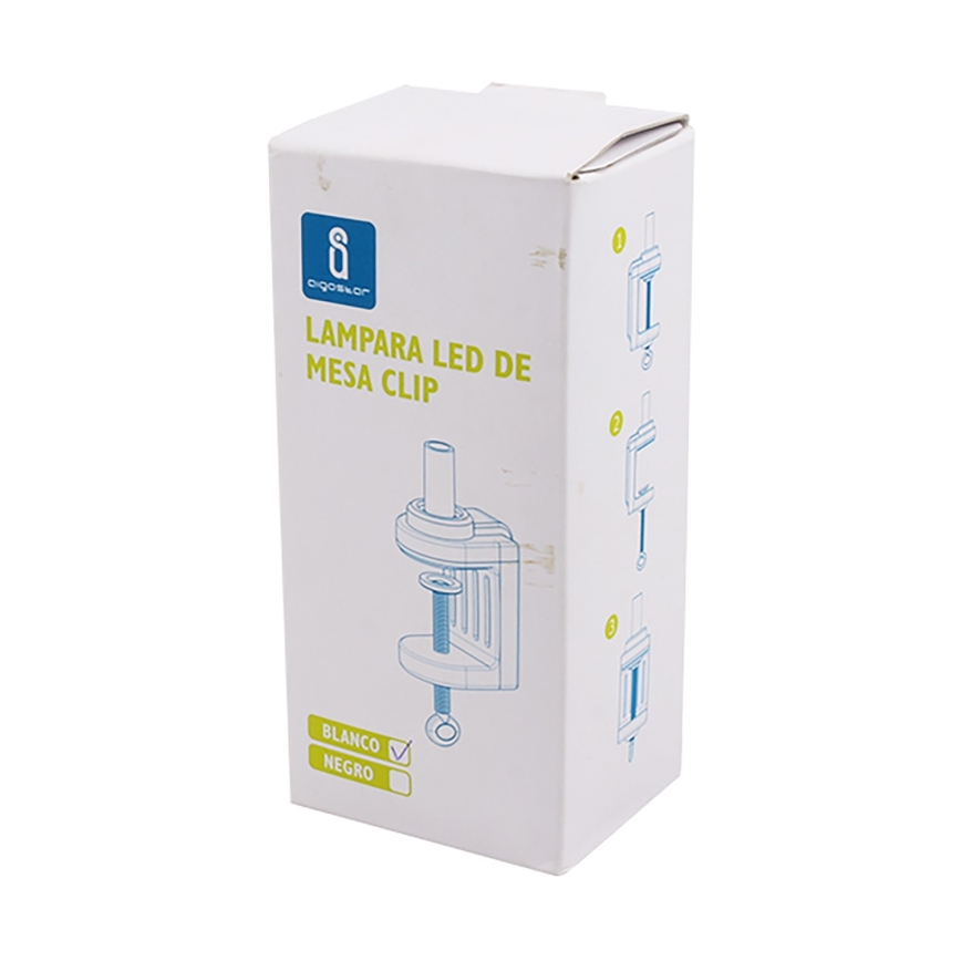 Aigostar - Svorka na stolní lampu bílá