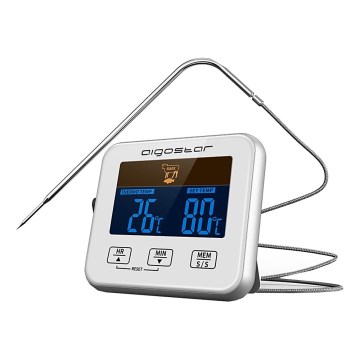 Aigostar - Teploměr na maso s LCD displejem 0-250 °C 2xAAA