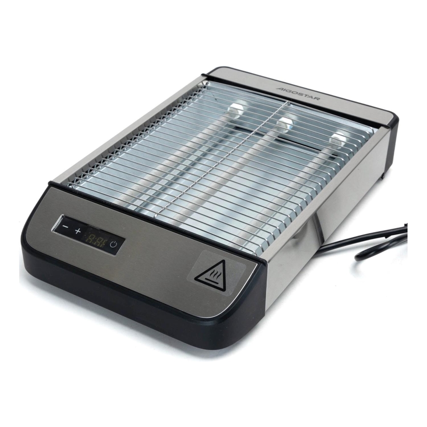 Aigostar - Topinkovač 840-1000W/230V matný chrom