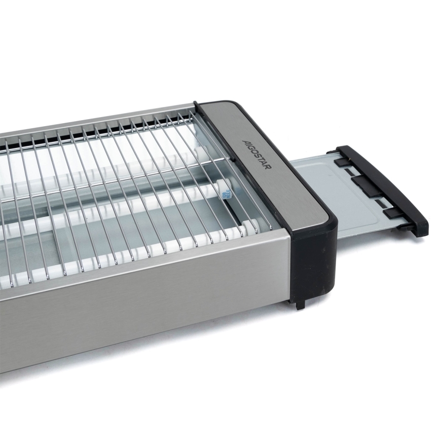 Aigostar - Topinkovač 840-1000W/230V matný chrom