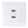Aigostar - USB napájecí zásuvka s rámečkem 2x USB-A bílá
