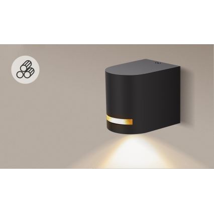Aigostar - Venkovní nástěnné svítidlo 1xGU10/35W/230V černá IP54