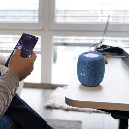 AKAI ABTS-V5 BL - Bezdrátový reproduktor s mikrofonem 3W/1200 mAh modrá