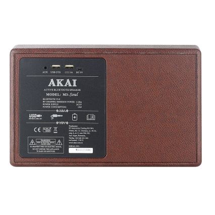 AKAI M3 SOUL COFFEE - Bezdrátový reproduktor 20W/6000 mAh