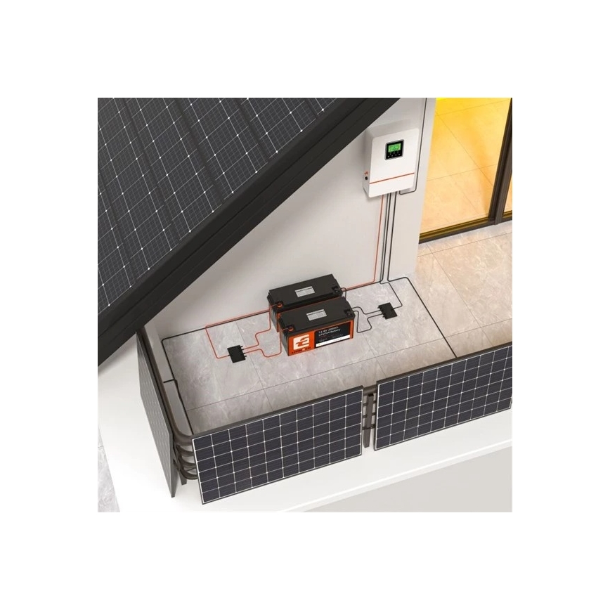 Akumulátor LiFePO4 pro solární systémy 12,8V/200Ah IP66