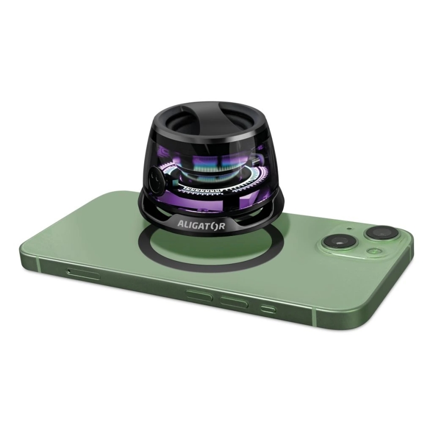 Aligator ABSMB01 - Magnetický reproduktor pro MagSafe Mini Beat 400 mAh černá