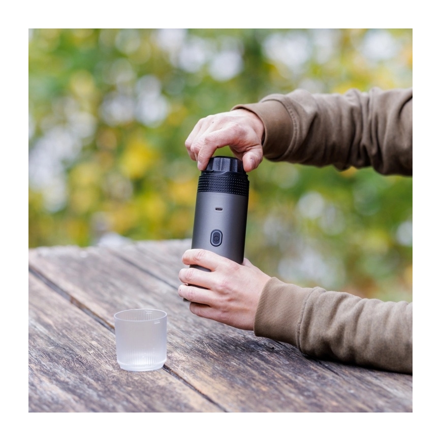 Aligator ACM002 - Cestovní nabíjecí kávovar PortaCaffé 3v1 72W/7500 mAh šedá