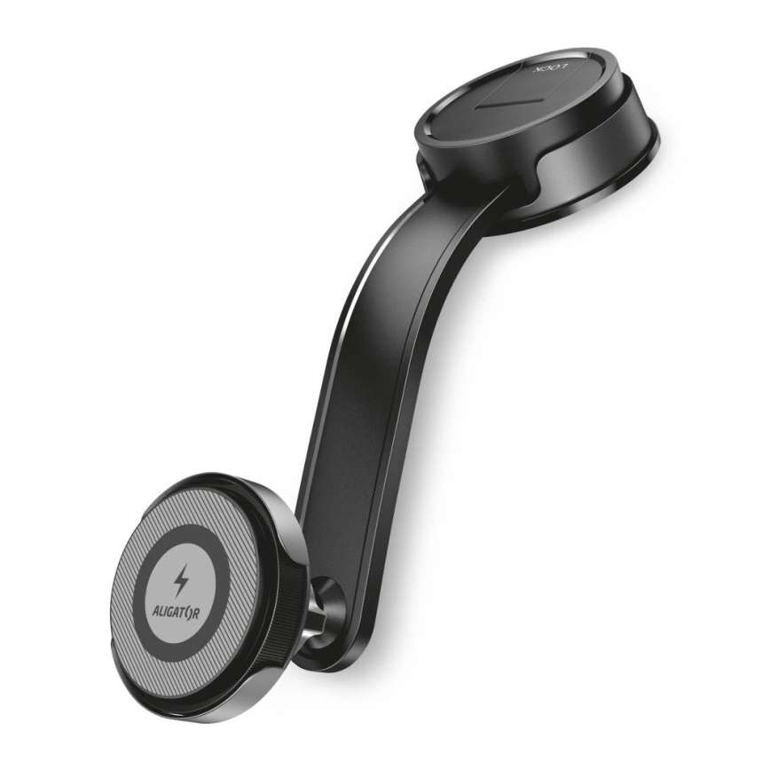 Aligator AMS07BK - Držák telefonu do auta s ohebným ramenem MagSafe černá