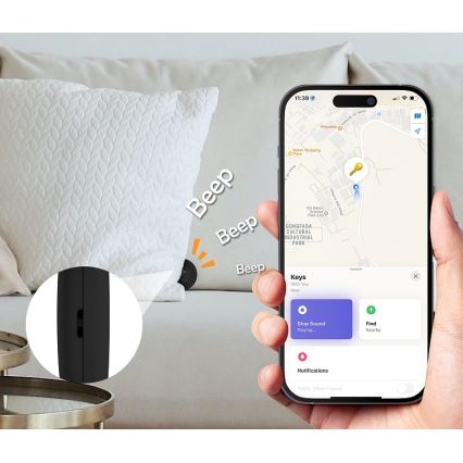 Aligator APD001 - Lokátor Life Tag 1xCR2032 IP65 černá