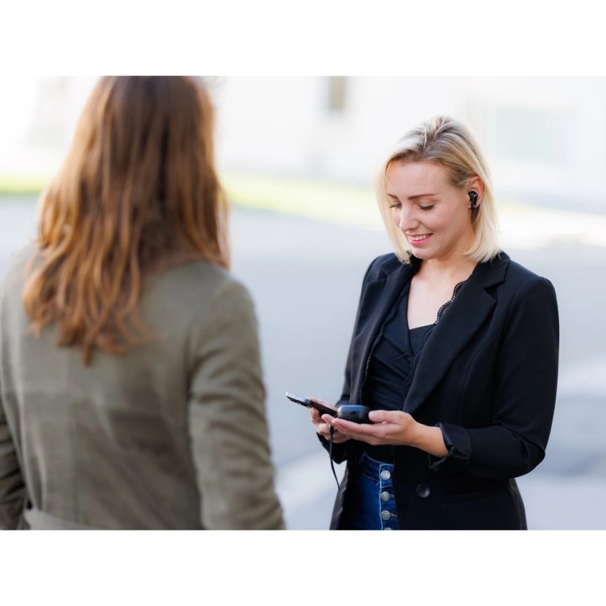 Aligator ATR10BK - Bezdrátová sluchátka s překladačem 2v1 Pods Translate 470 mAh + 2x 40 mAh černá