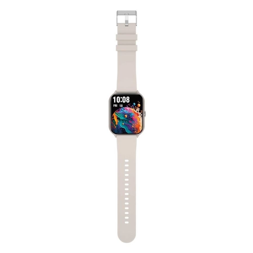 Aligator AW10SR - Chytré hodinky Watch GO 220 mAh IP67 krémová