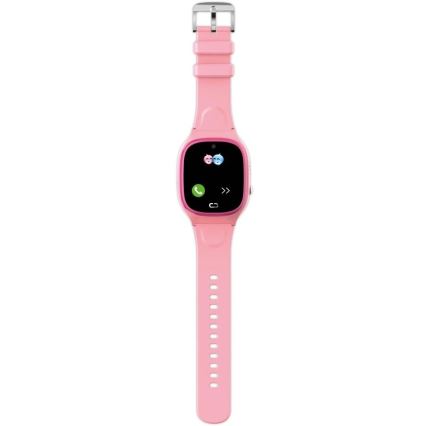 Aligator AW11PK - Chytré hodinky Watch Junior 2 450 mAh IP67 Wi-Fi růžová