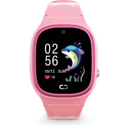 Aligator AW11PK - Chytré hodinky Watch Junior 2 450 mAh IP67 Wi-Fi růžová