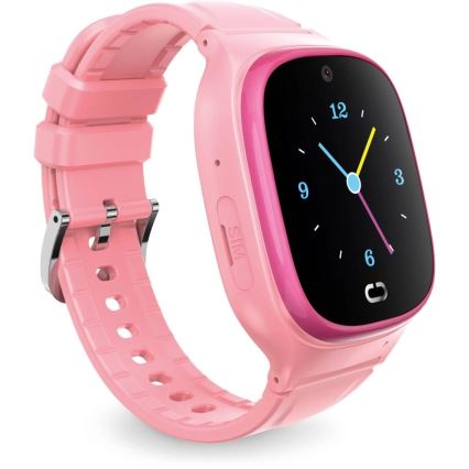 Aligator AW11PK - Chytré hodinky Watch Junior 2 450 mAh IP67 Wi-Fi růžová