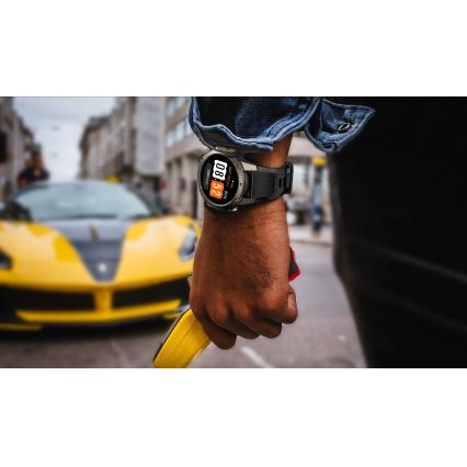 Aligator AW12BK - Chytré hodinky Watch GPS 500 mAh IP69K černá